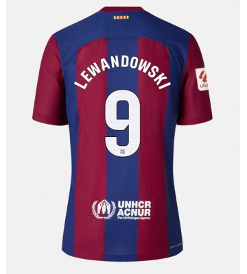 Barcelona Robert Lewandowski #9 Hemmatröja 2023-24 Korta ärmar